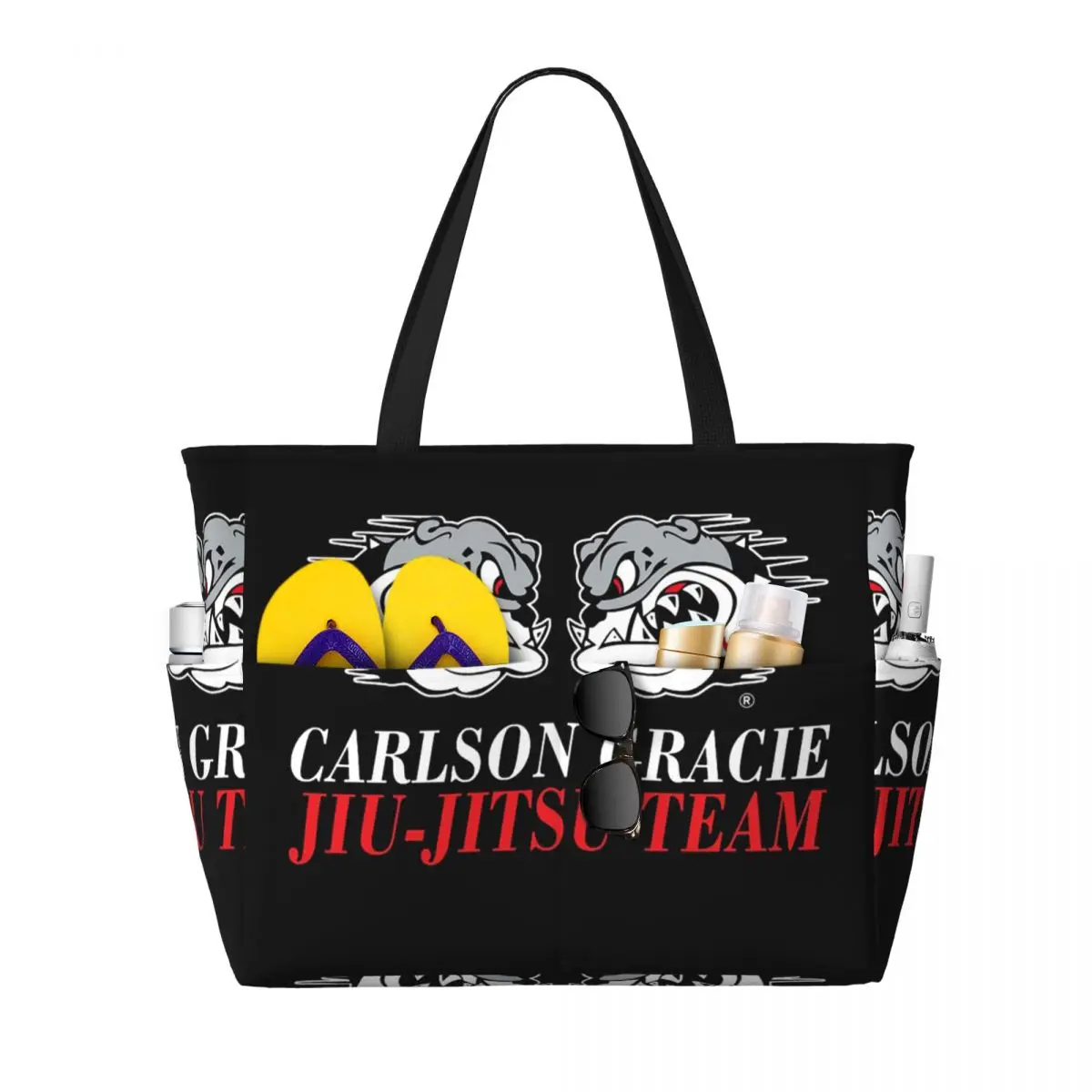 Yoga Fitness Jiu Jitsu - Carlson Gracie Jiu-Jitsu Team Logo Beach