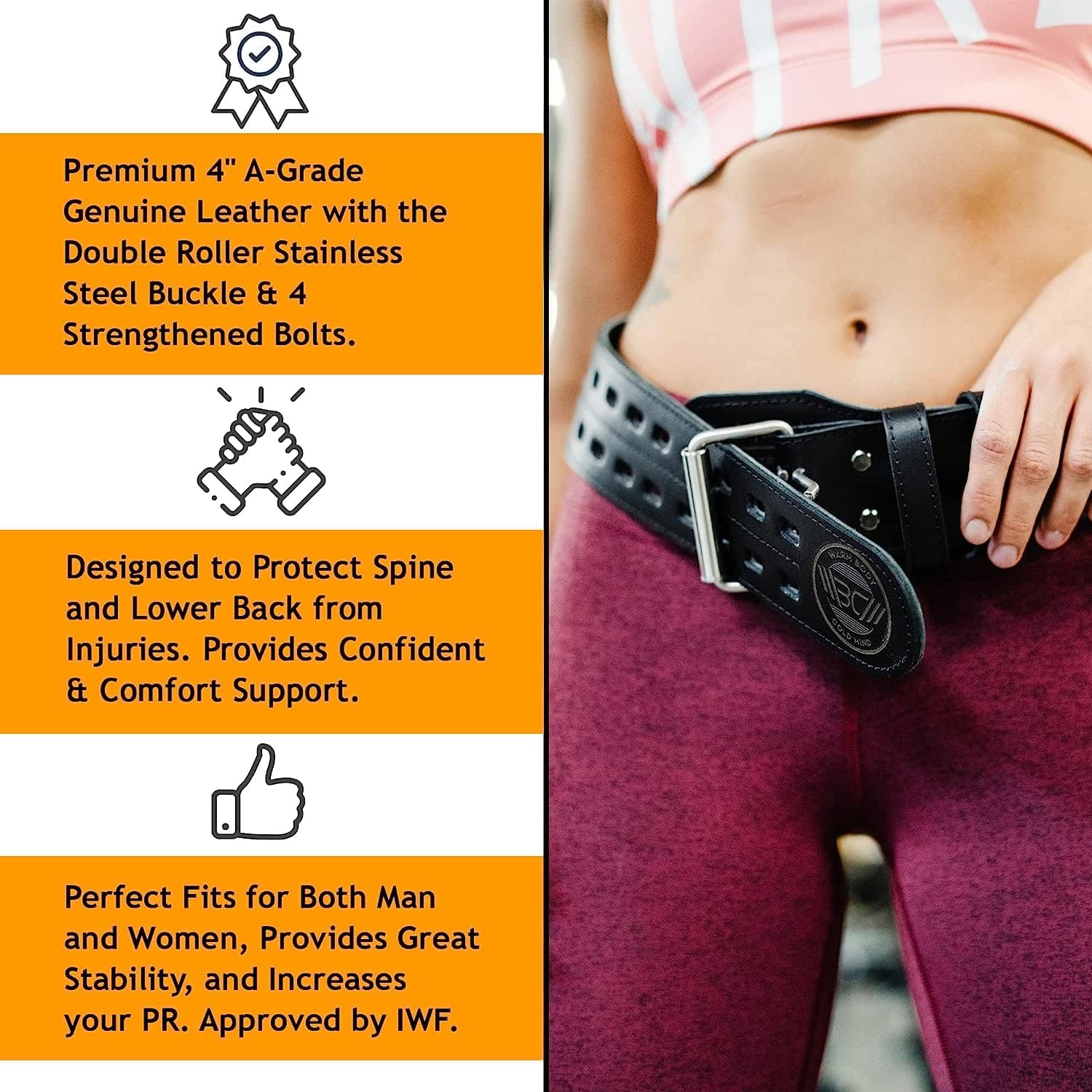Leather Weight Lifting Belt fo - огляд і ціна Weight Lifting Belt