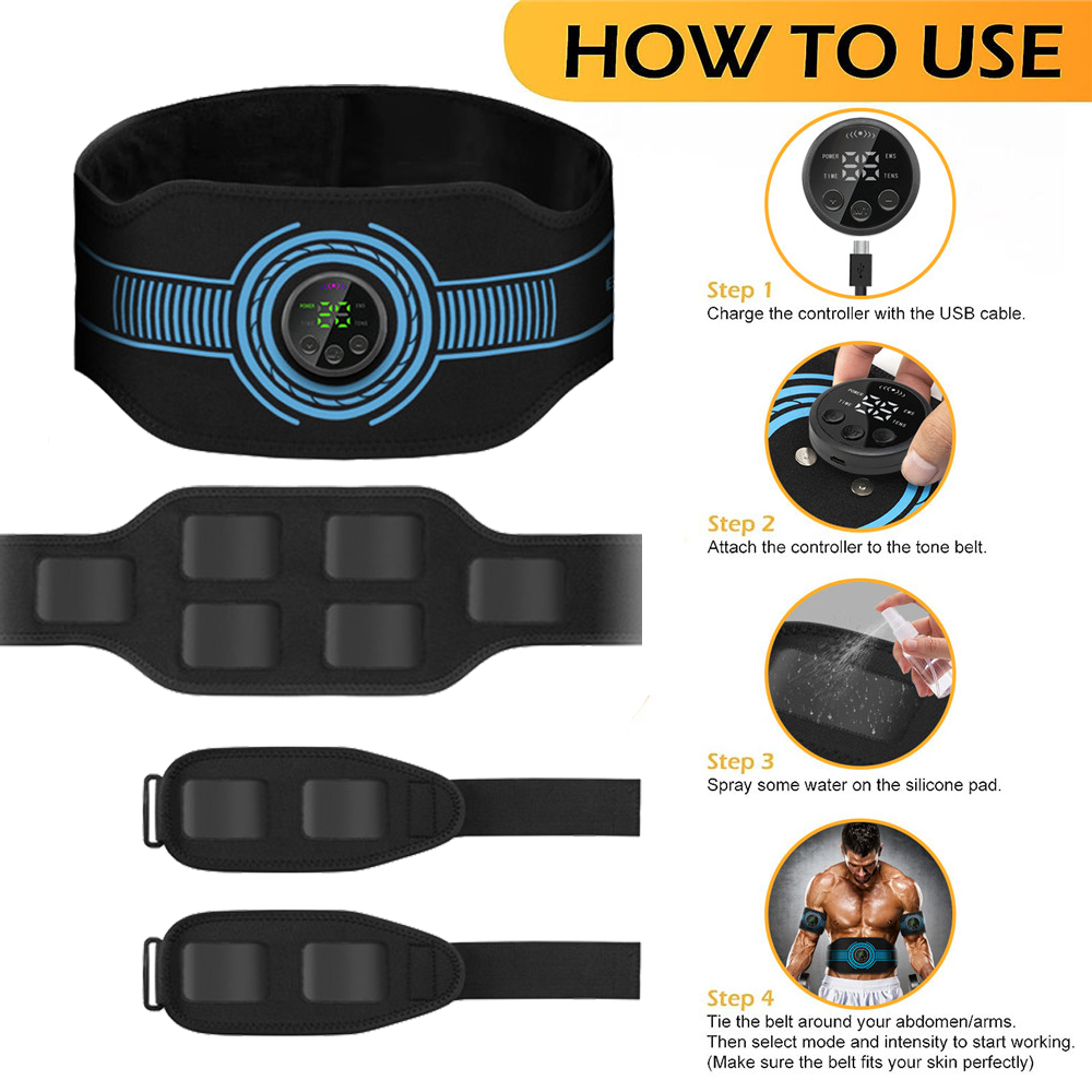 USB Rechargeable Abdominal Mus - огляд і ціна Weight Lifting Belt