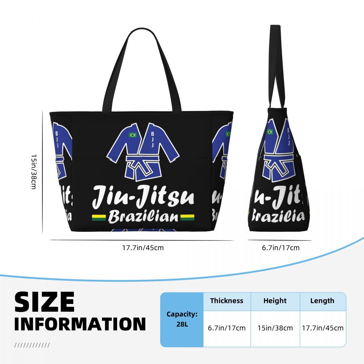 Jiu-Jitsu Beach Tote Bag Sport - огляд і ціна Yoga Fitness Jiu Jitsu